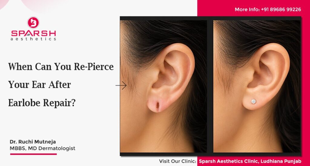 When Can You Re-Pierce Your Ear After Earlobe Repair?